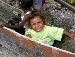 Village Child,these kids are so happy and love the water,... by Stephen Juarez 
